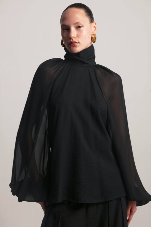 חולצת ברבור שחורה