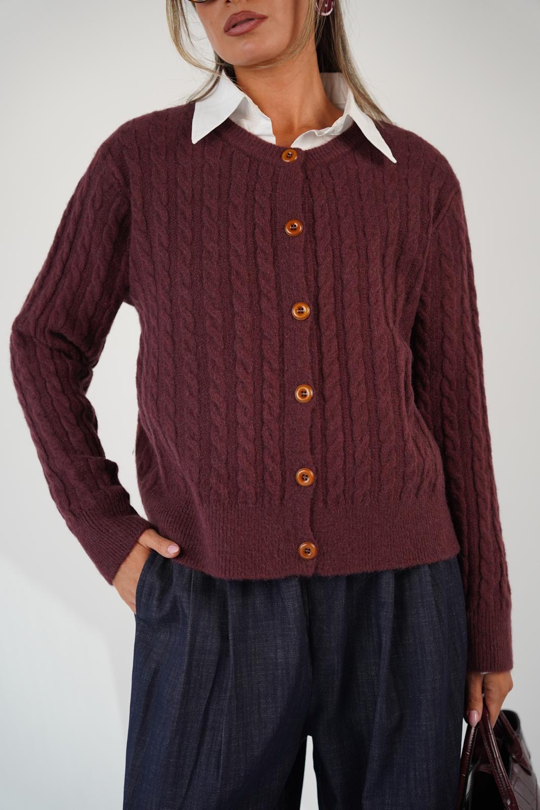 סריג טופז בורדו – תמונה 2