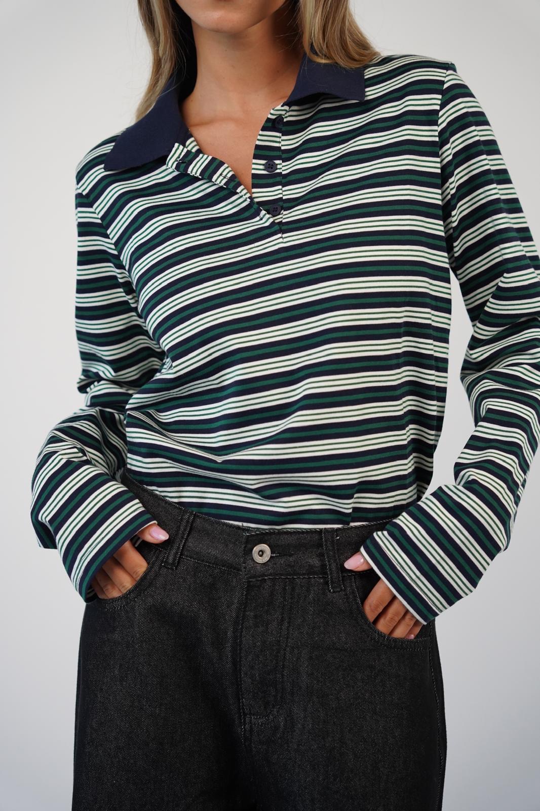 חולצת פולו רוני ירוקה