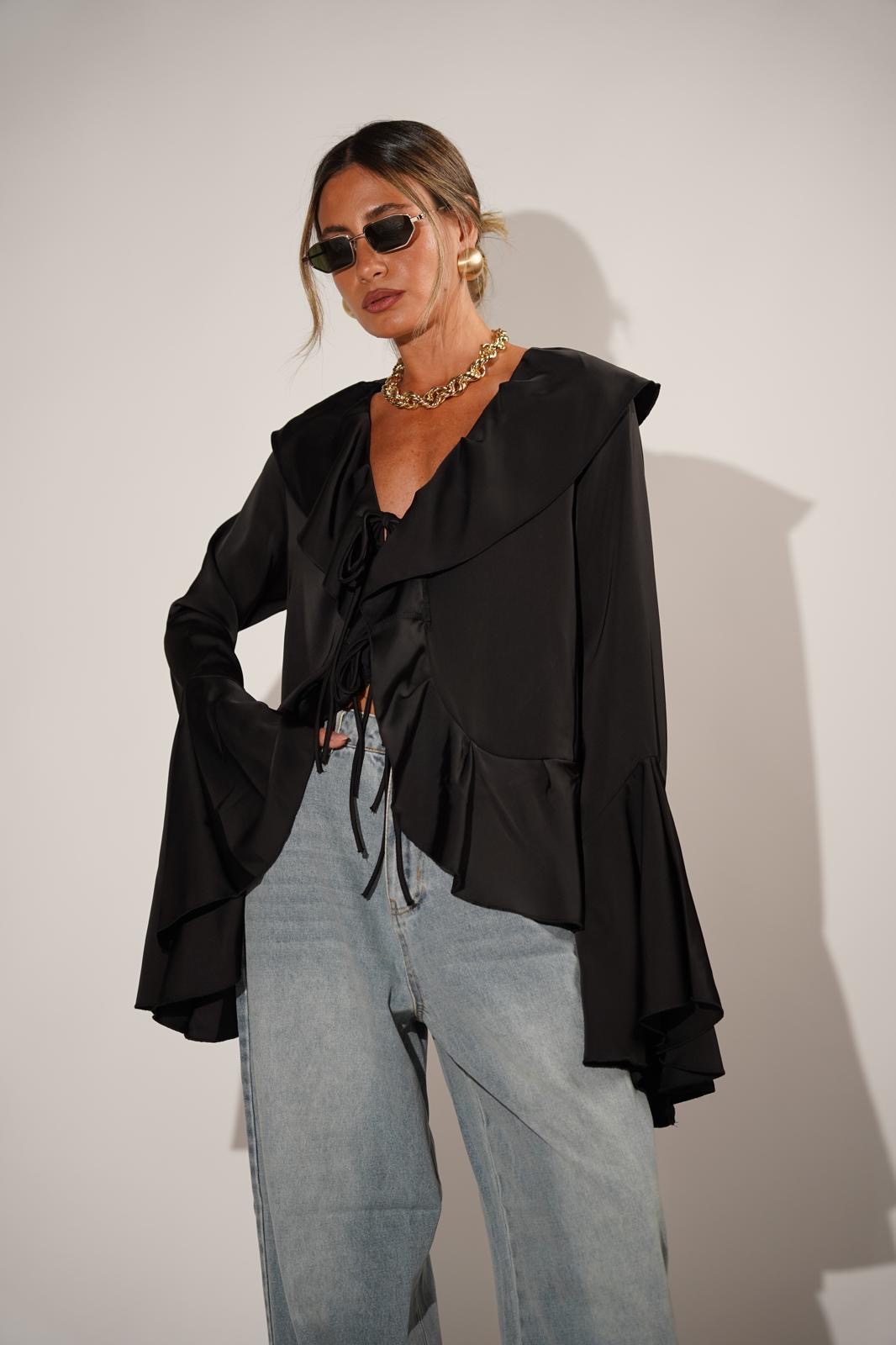 חולצת איימי שחורה – תמונה 5