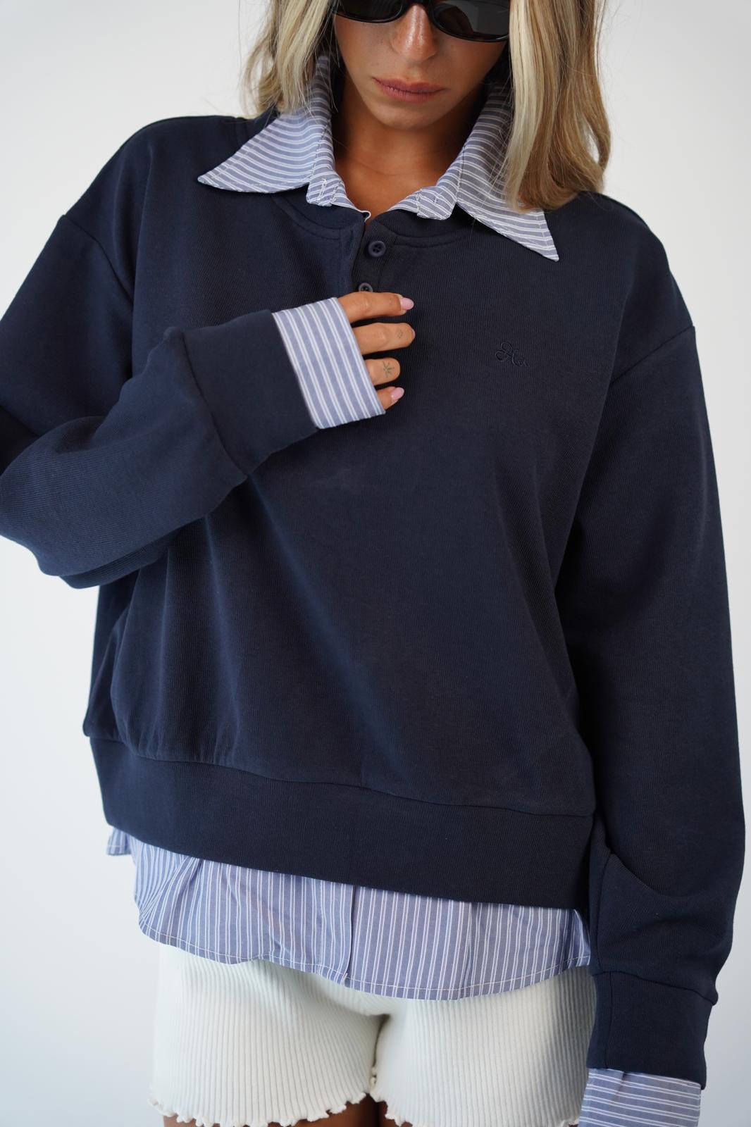 חולצת פוטר אוליביה כחולה