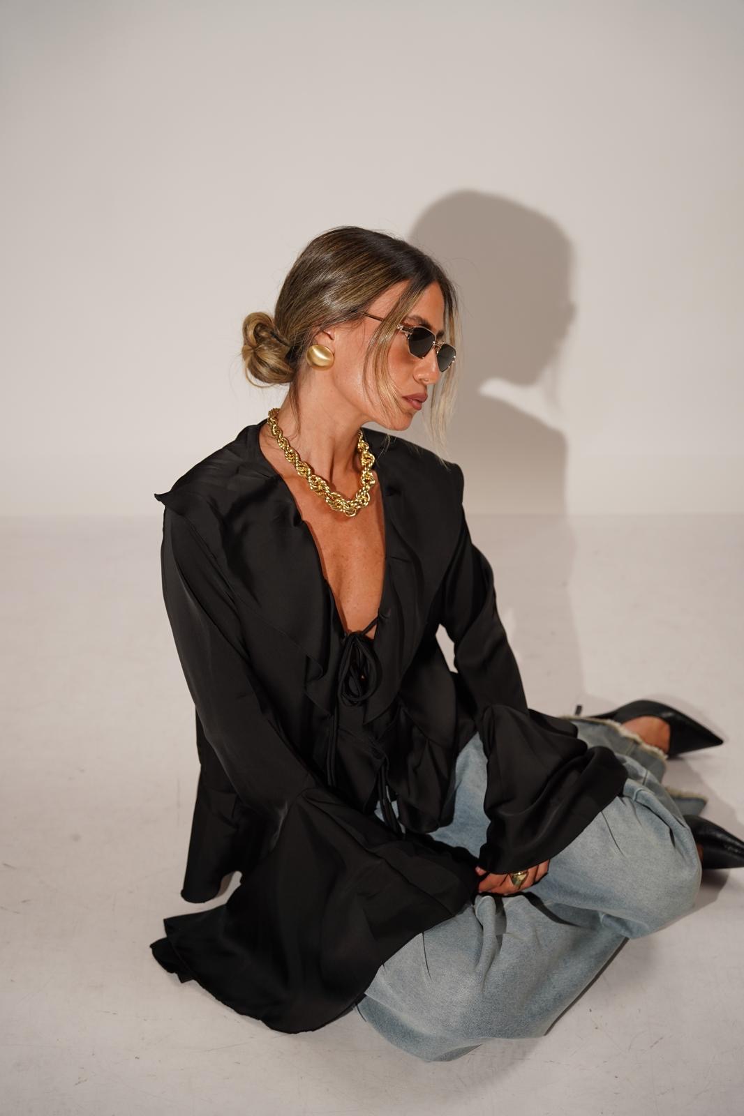 חולצת איימי שחורה – תמונה 4