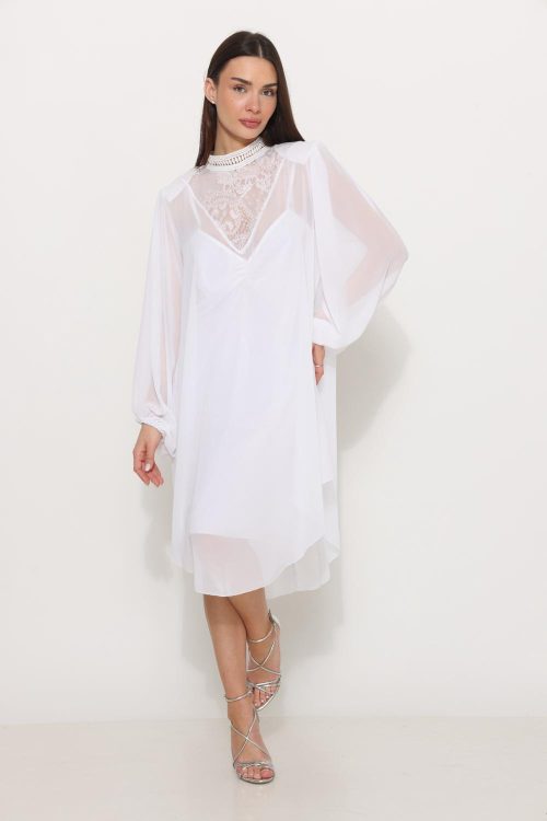 שמלת מרילו לבנה