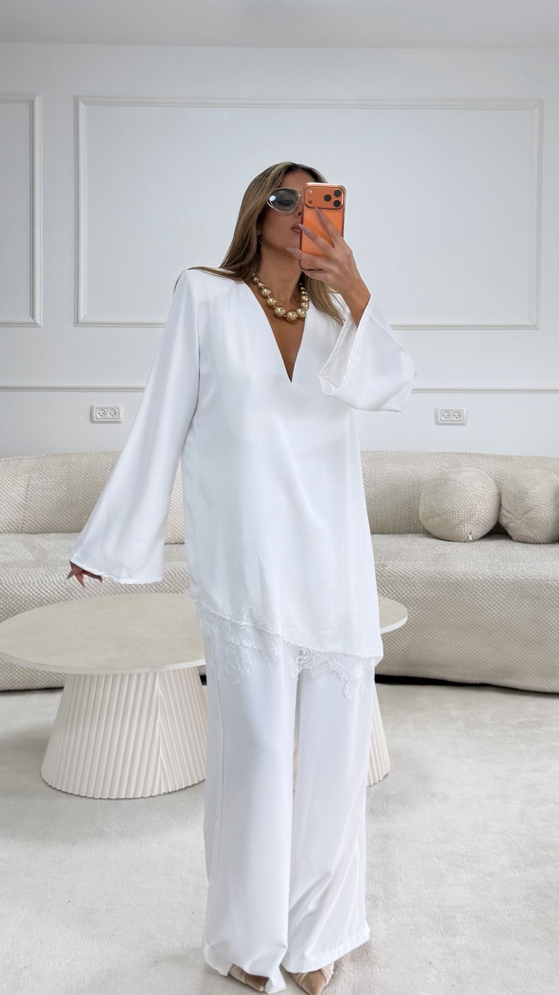 חליפת אורילי לבנה – תמונה 5