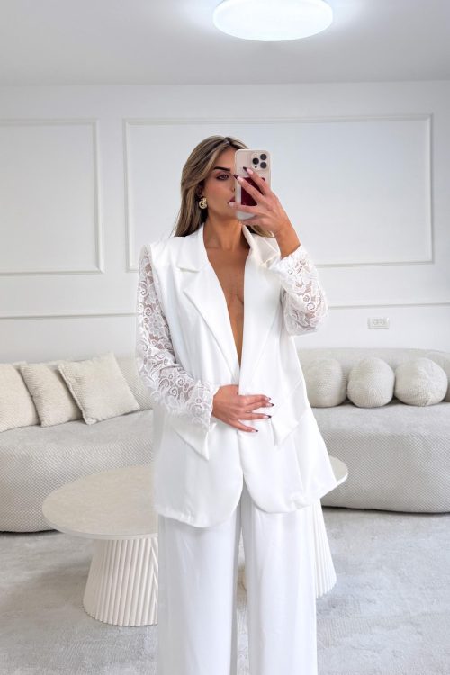 חליפת מוריסה לבנה