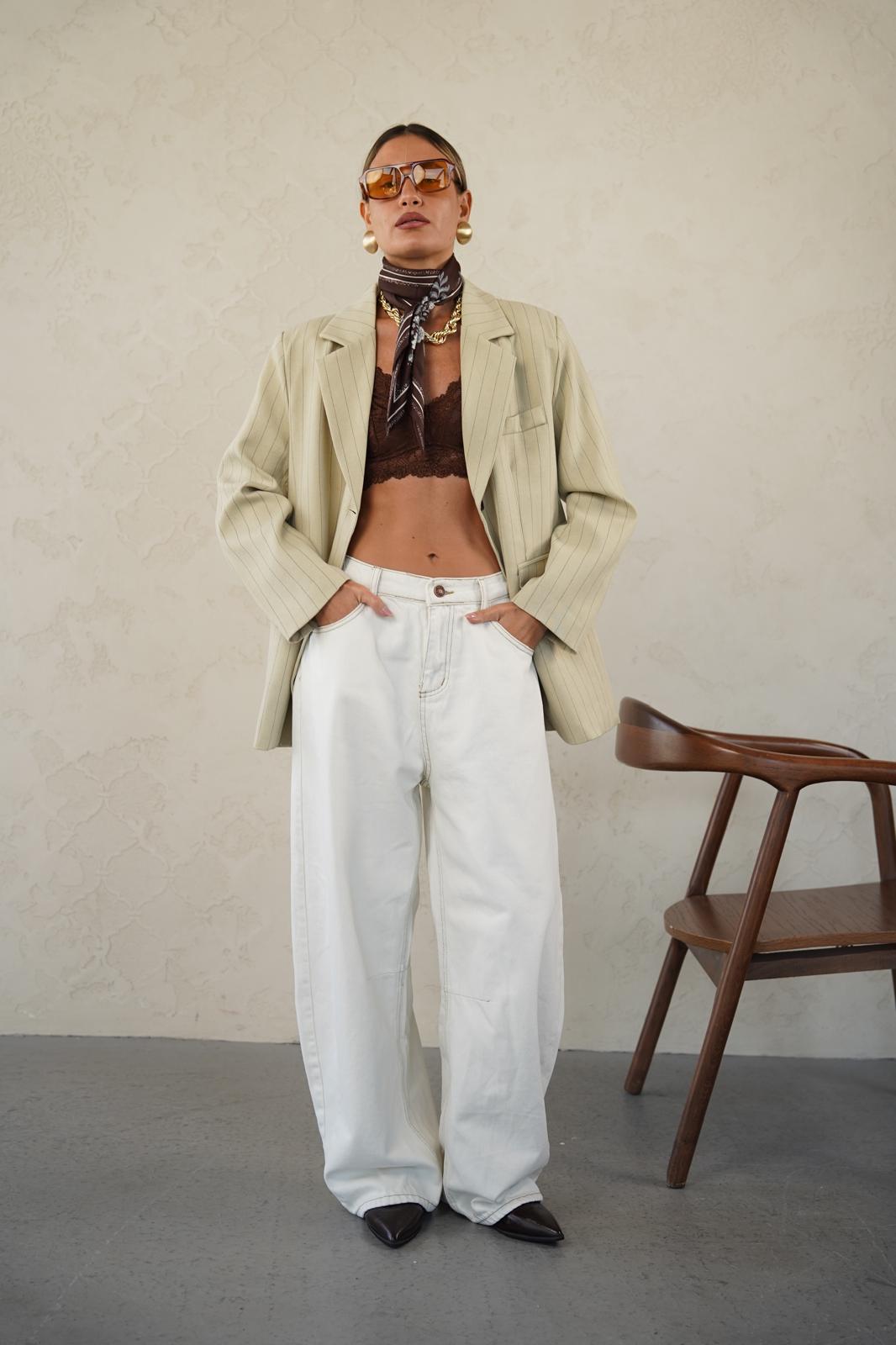 גקט פסים רוני בז – תמונה 4