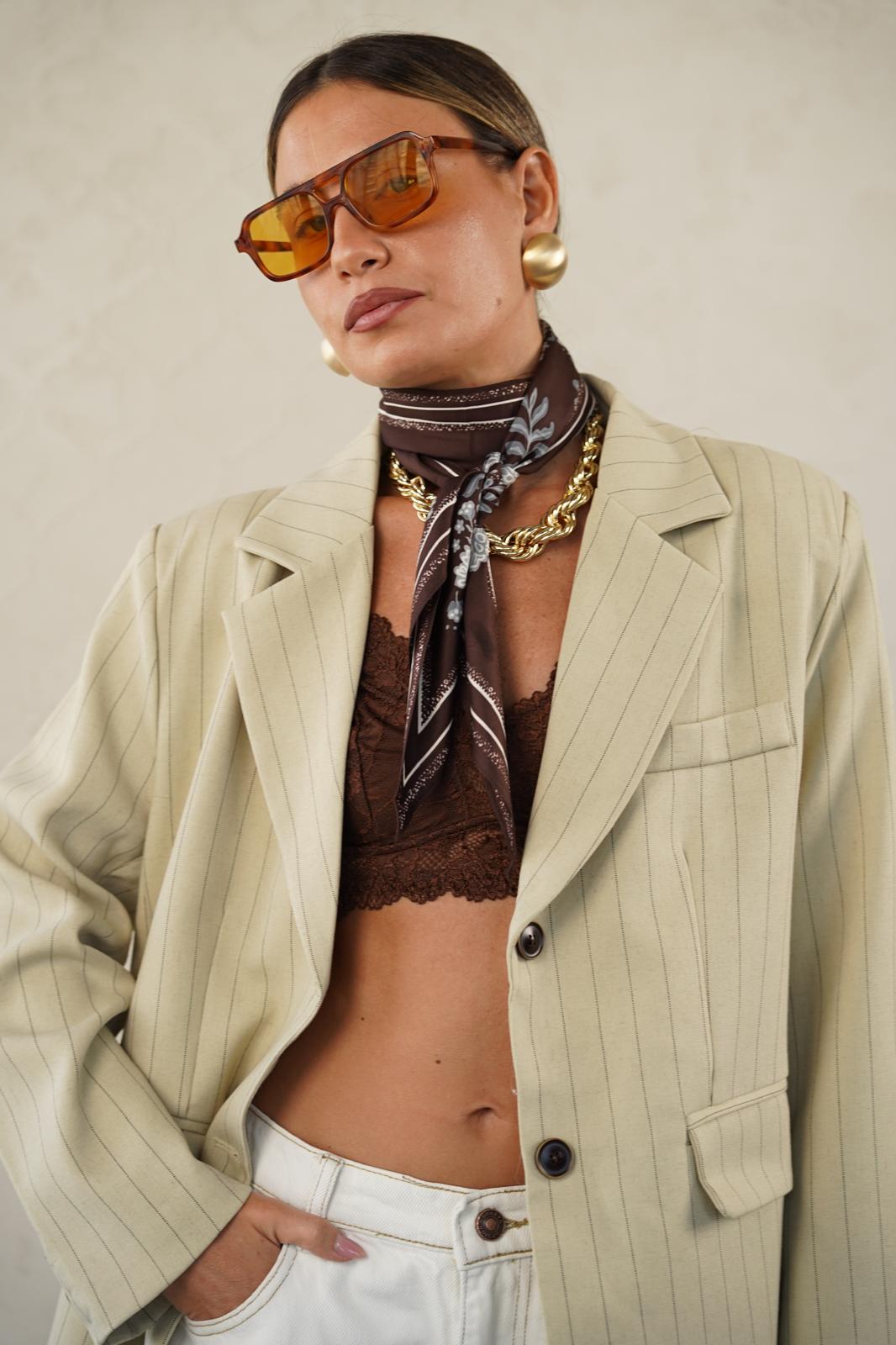 גקט פסים רוני בז – תמונה 3