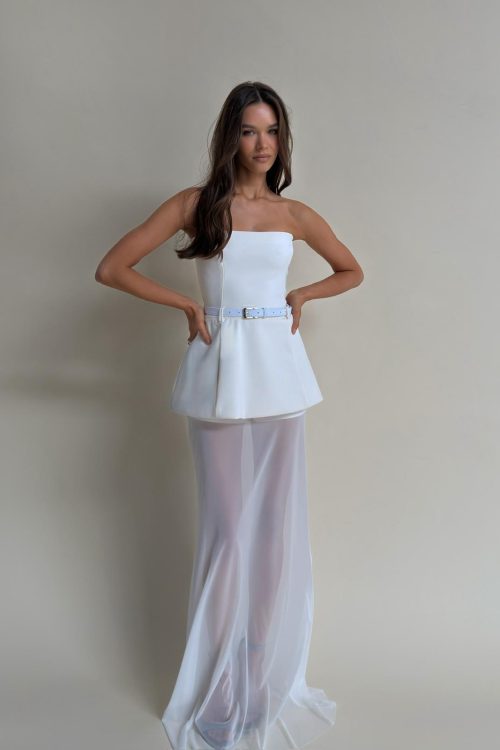 שמלת ברייטלי לבנה