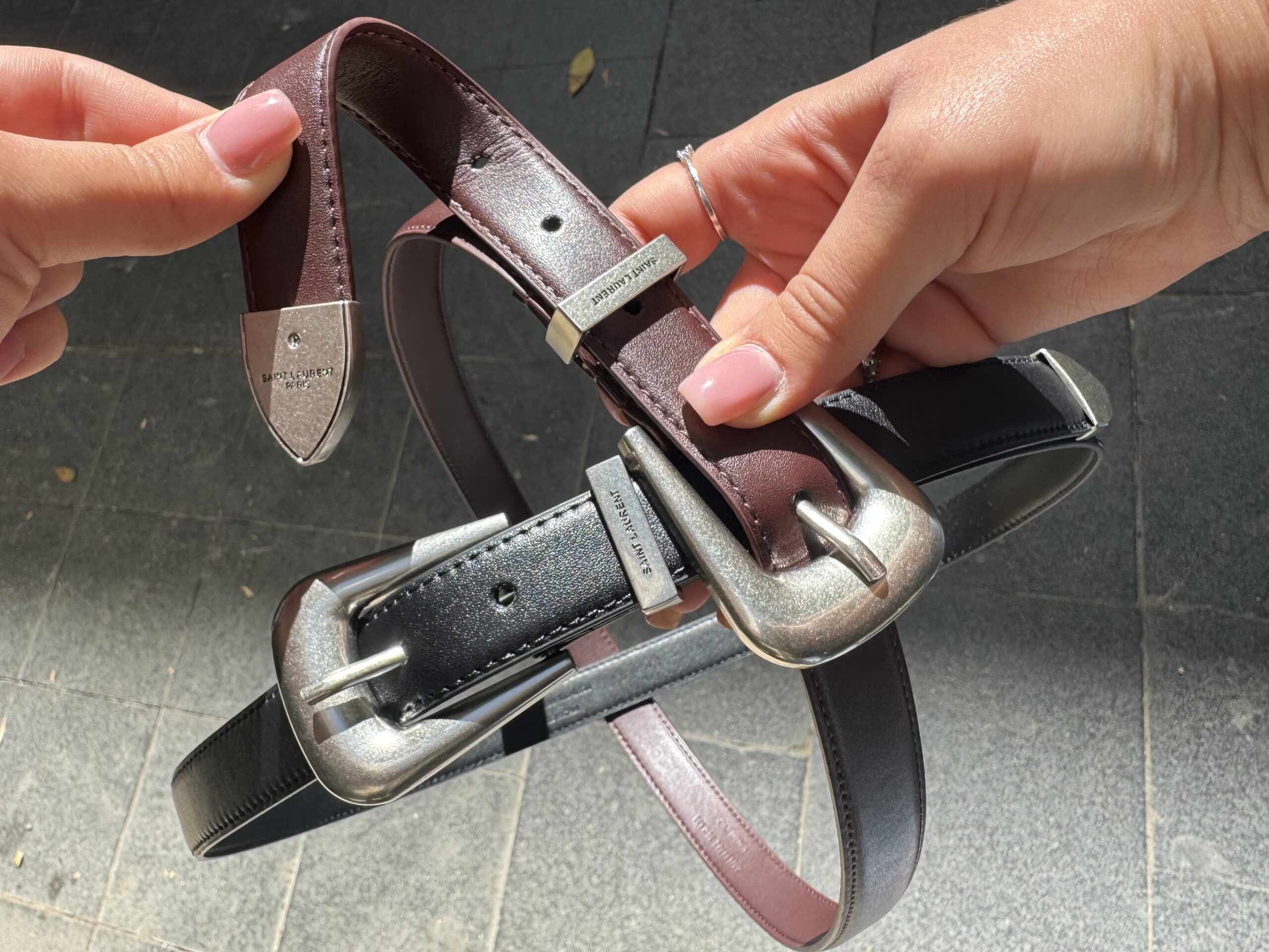 חגורת לני בורדו יין – תמונה 6