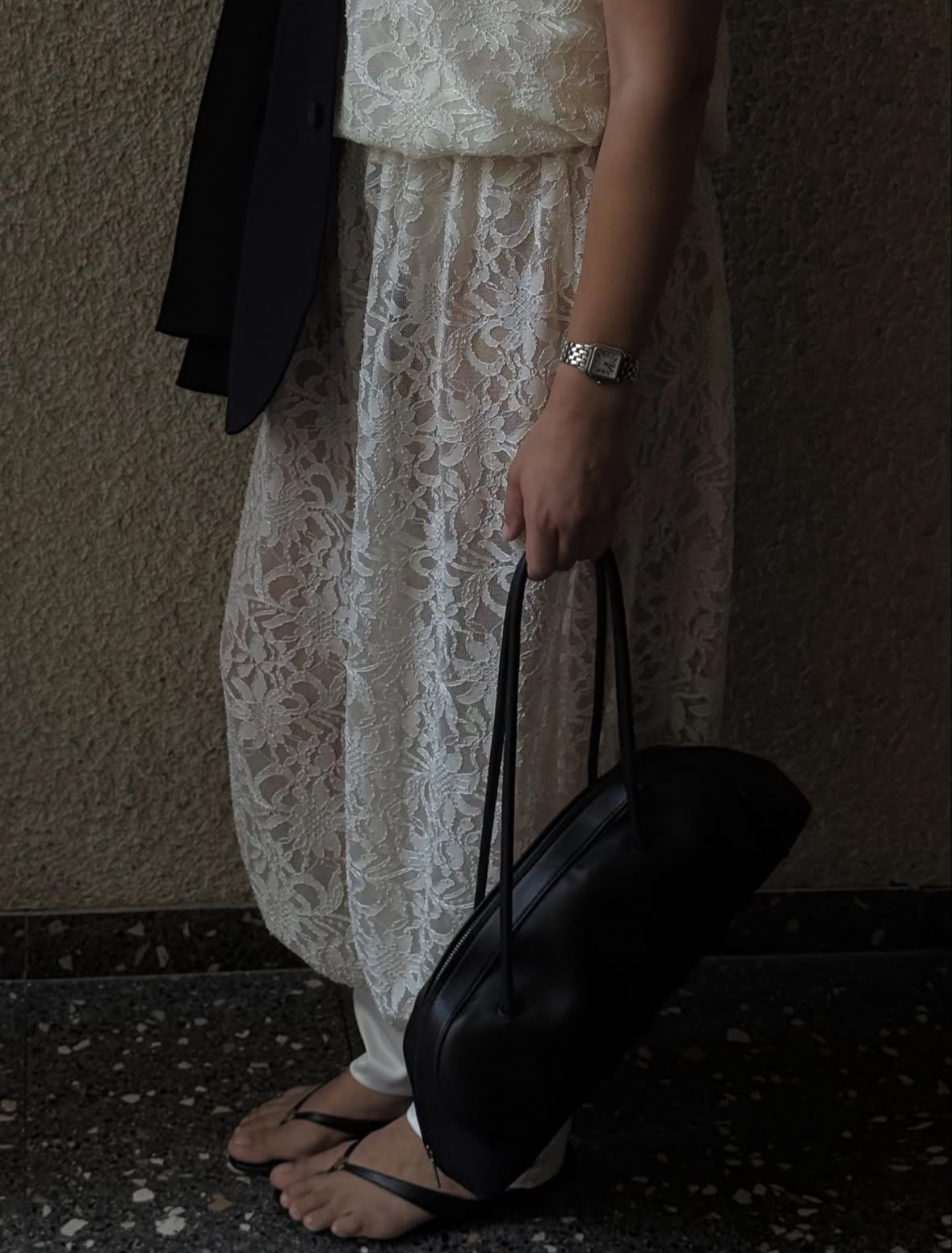 מכנס בלון תחרה שמנת – תמונה 2