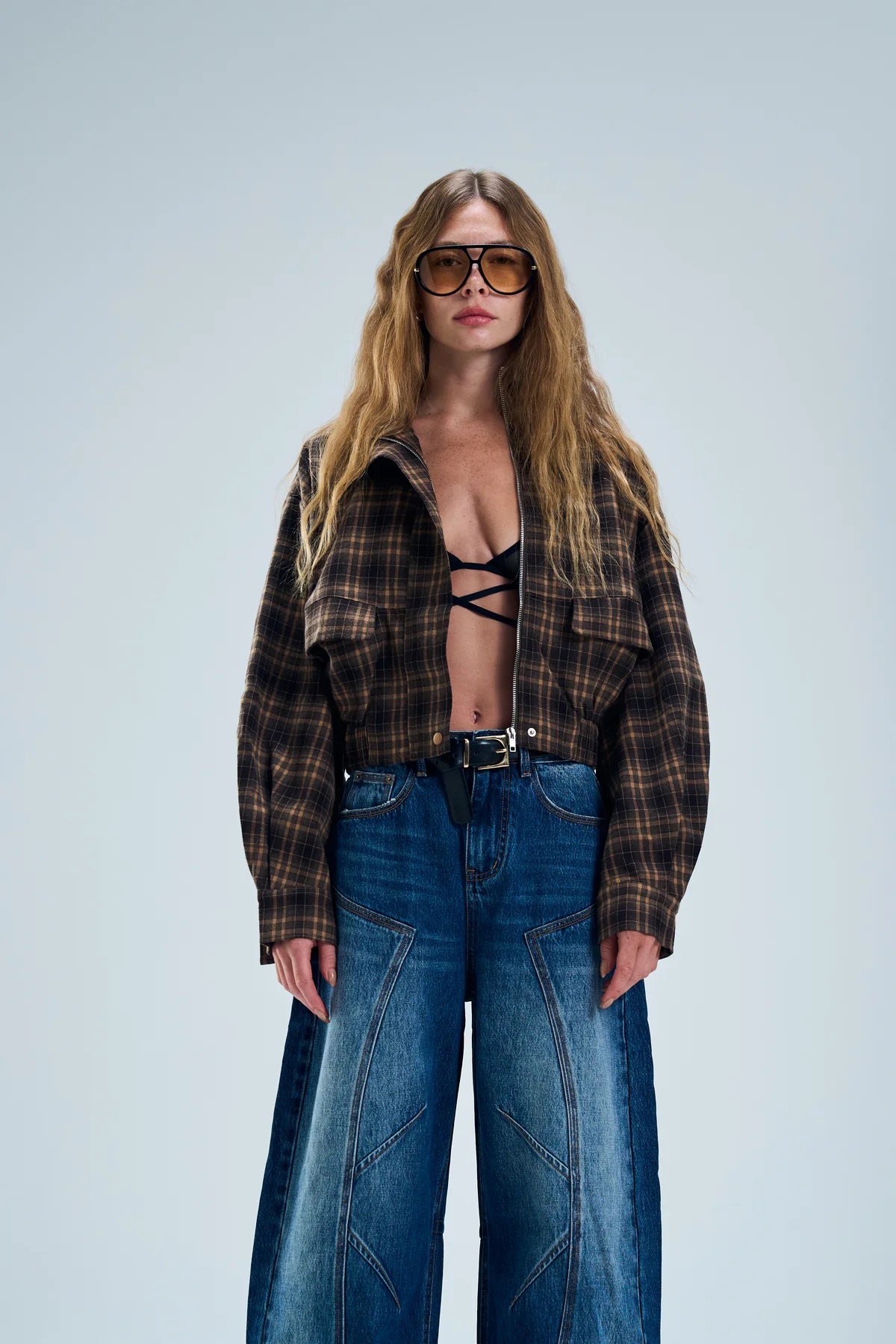 גקט ניל משובץ חום – תמונה 3