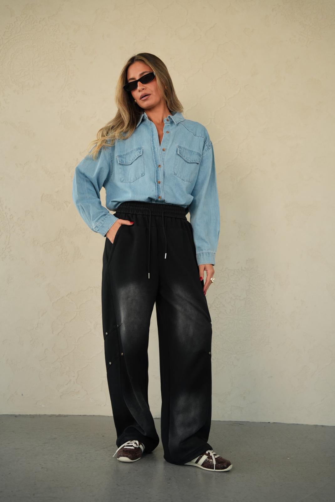 מכנס סאם מושחר – תמונה 3