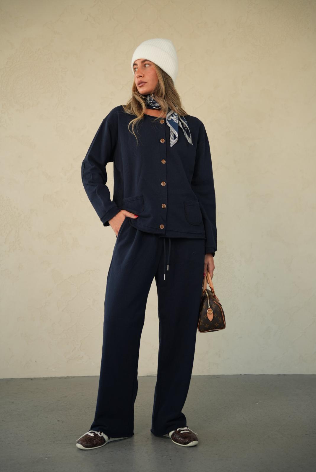 חליפת פייפר כחול נייבי