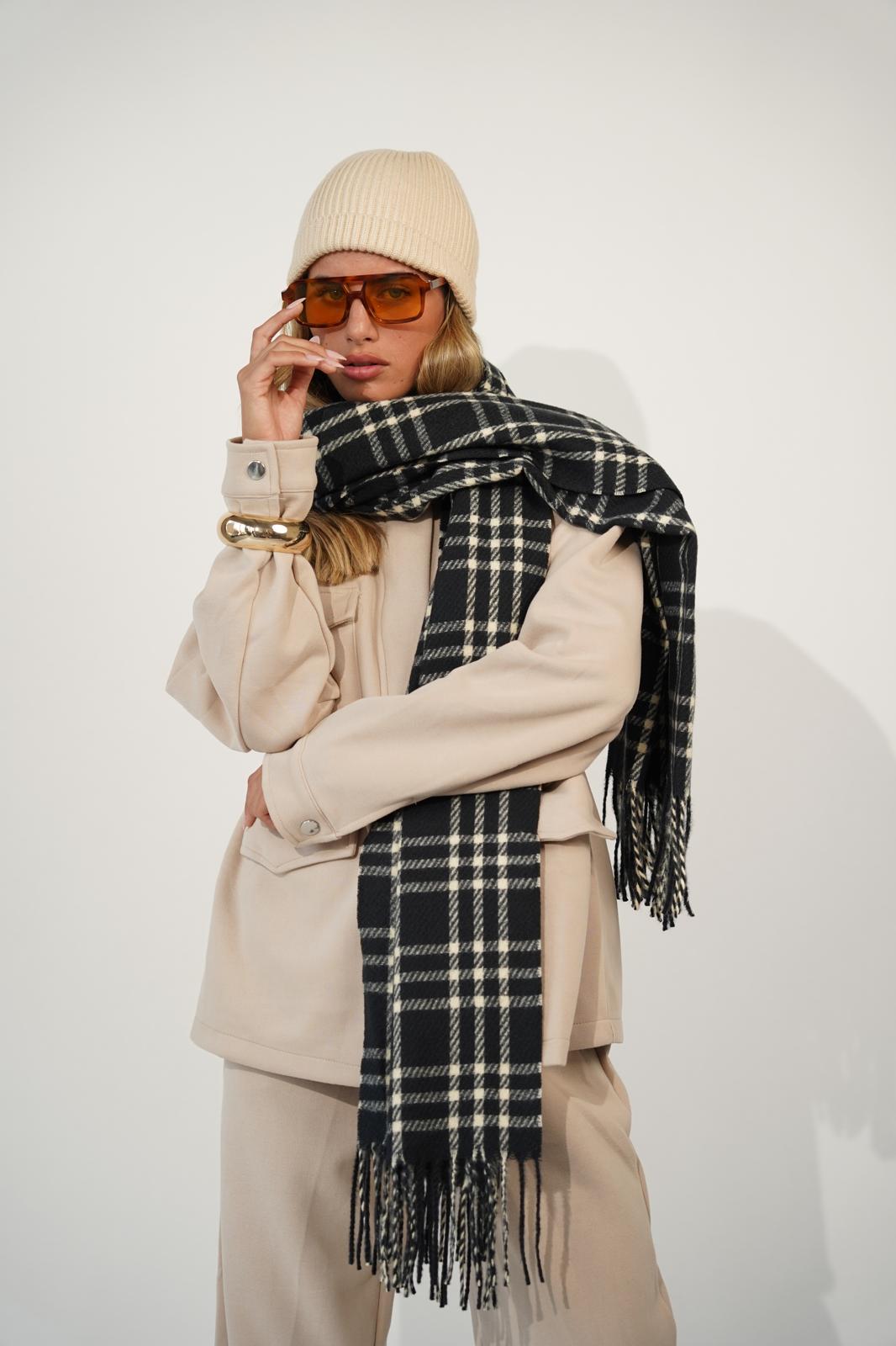 צעיף חורף צמר