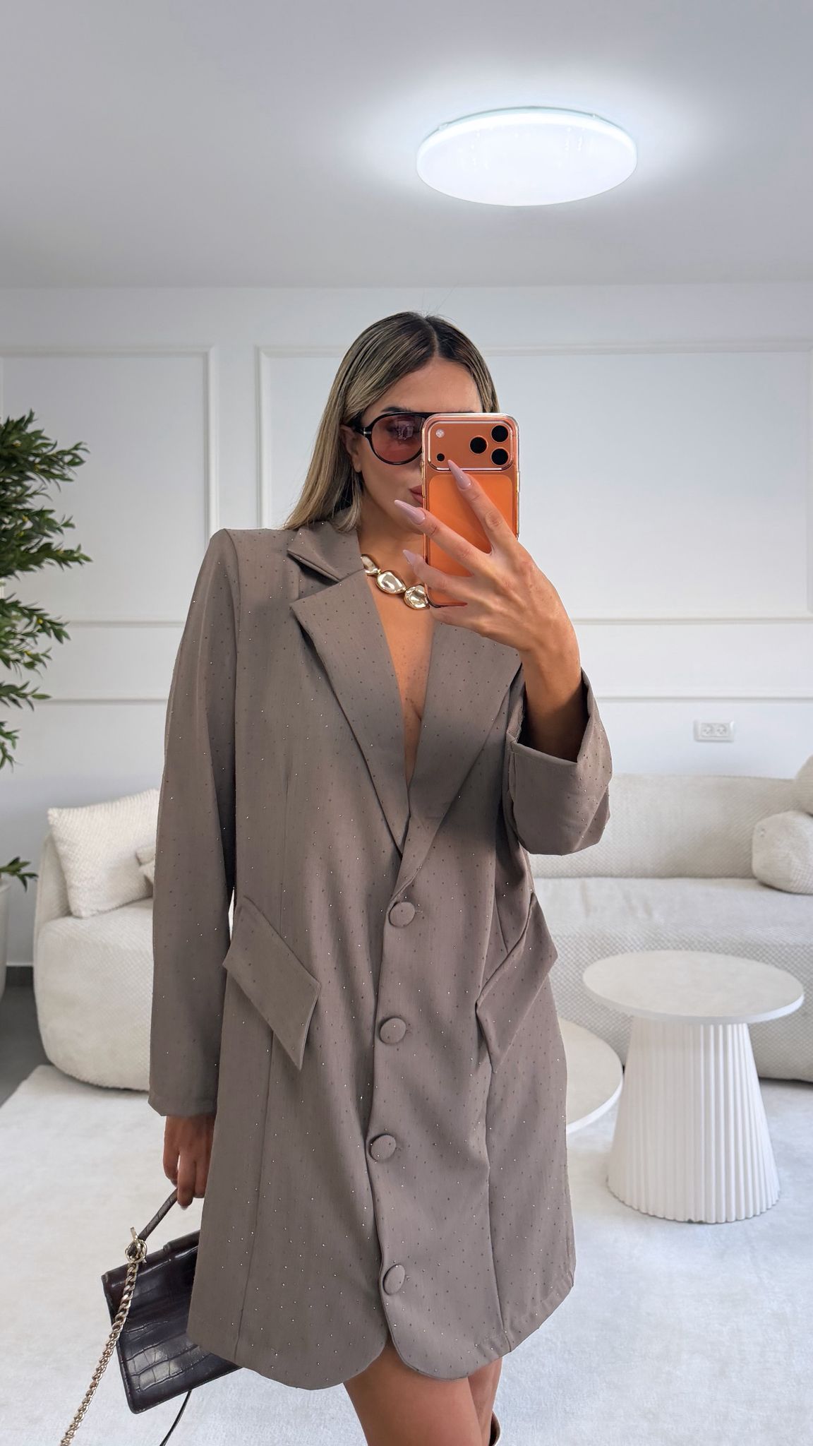 שמלת גקט קאמל אבנים