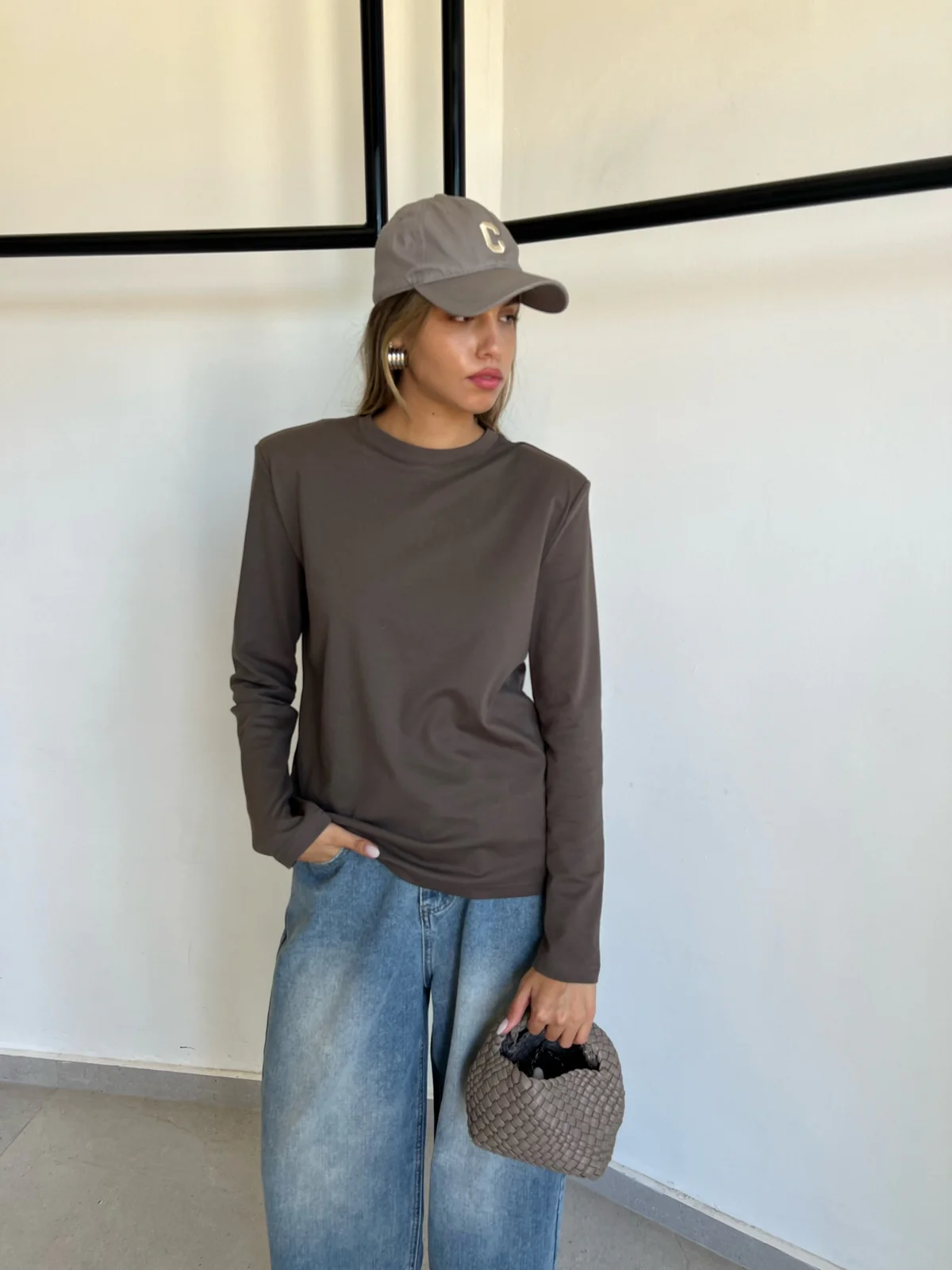 חולצת ליביה חומה