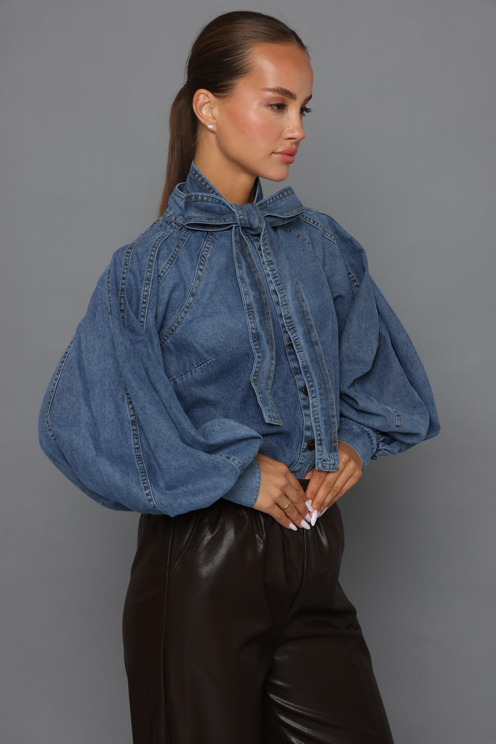 חולצת פפיון גינס – תמונה 2