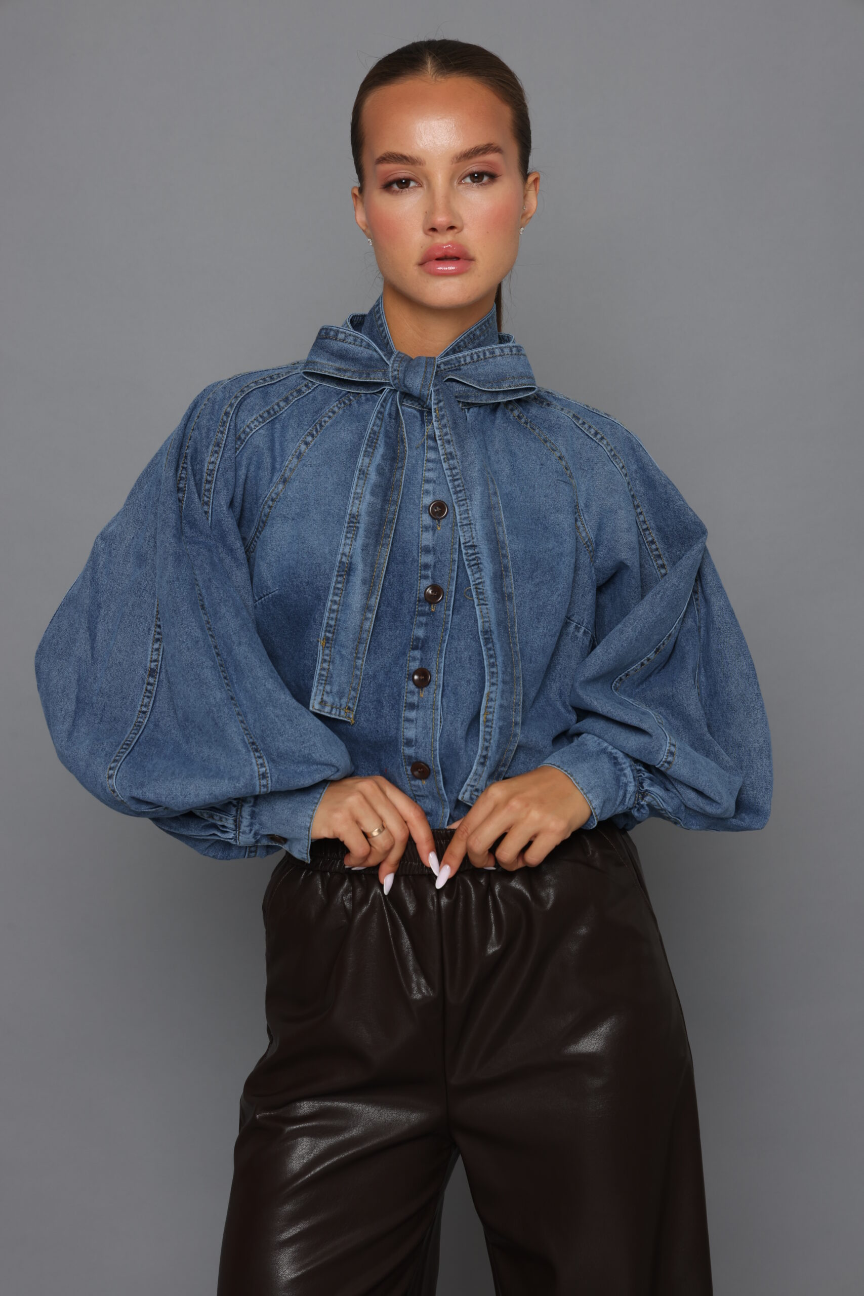 חולצת פפיון גינס – תמונה 5