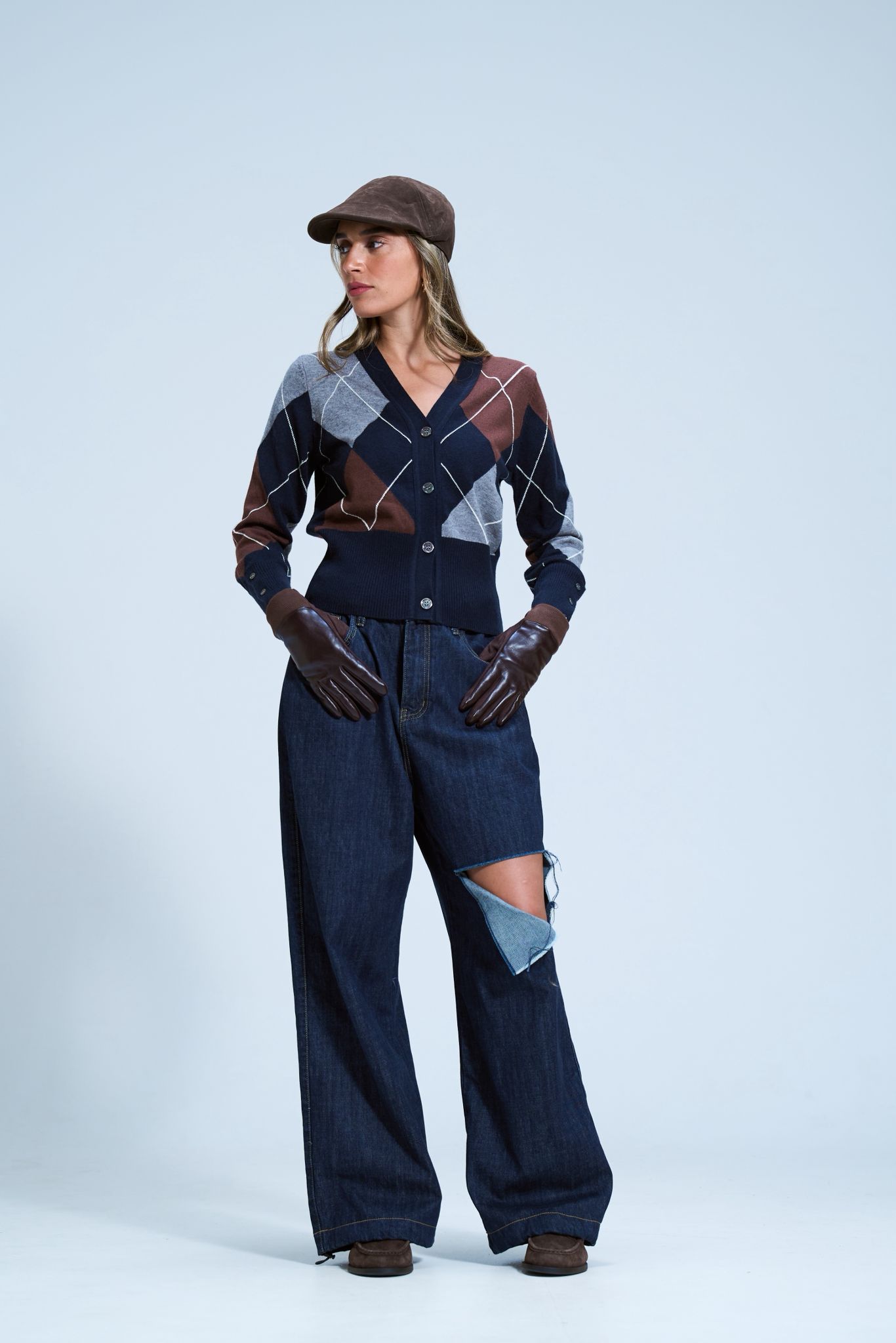 סריג מריאן כחול – תמונה 2