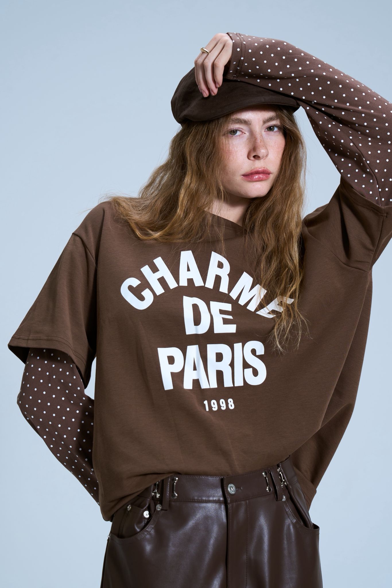 חולצת שחר חומה