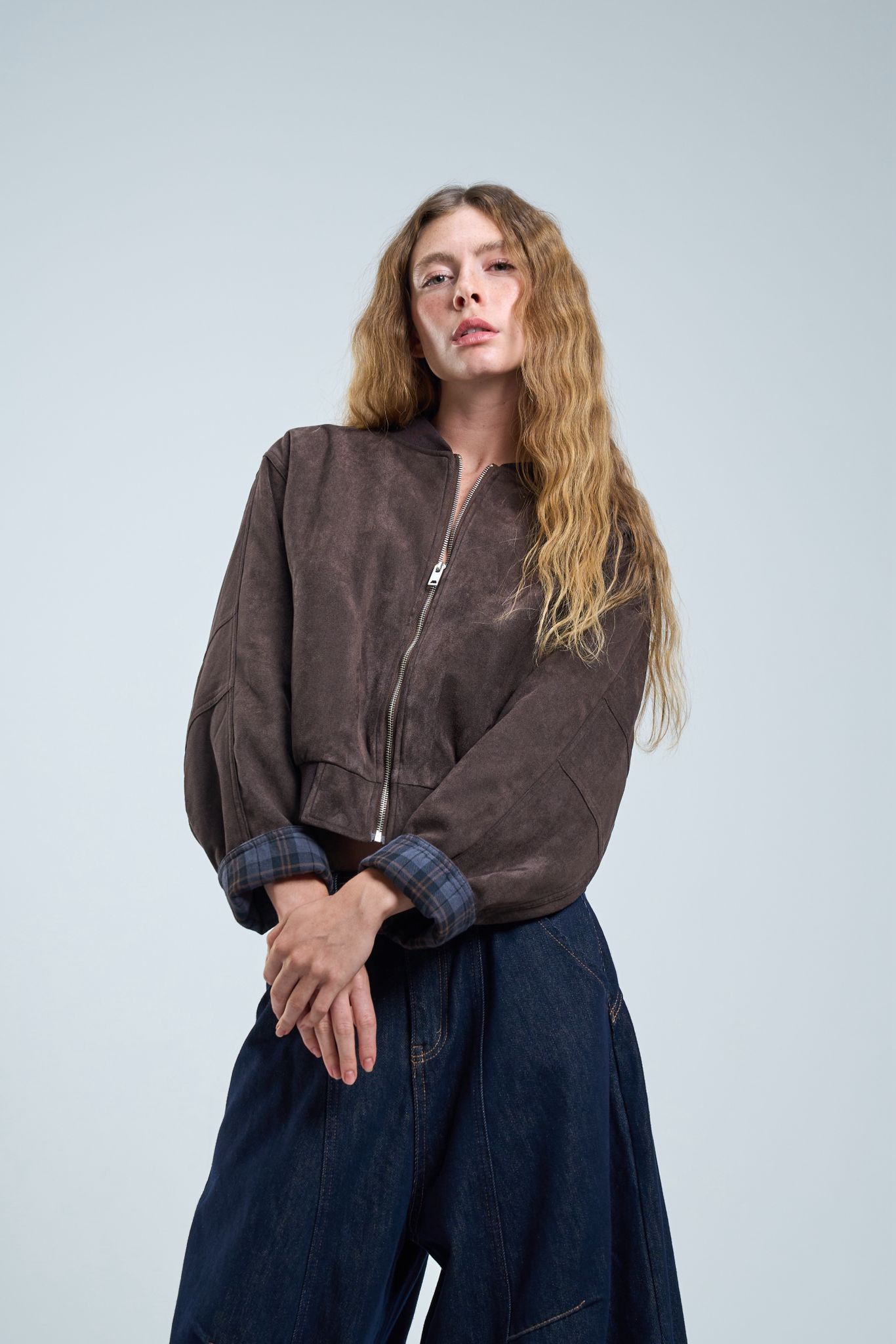 מעיל אדלי חום שוקולד – תמונה 2