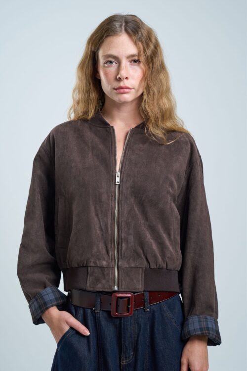 מעיל אדלי חום שוקולד