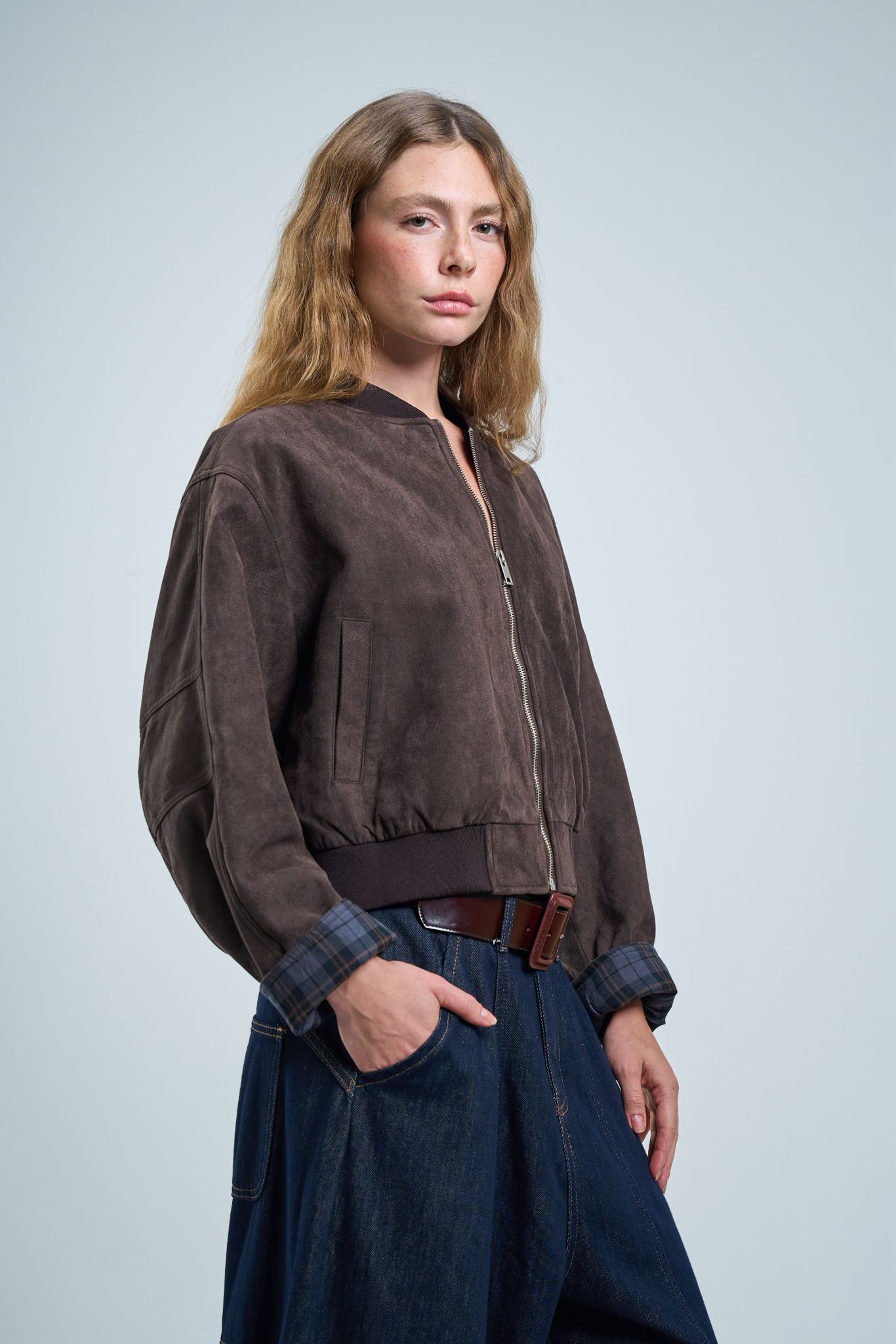 מעיל אדלי חום שוקולד – תמונה 4