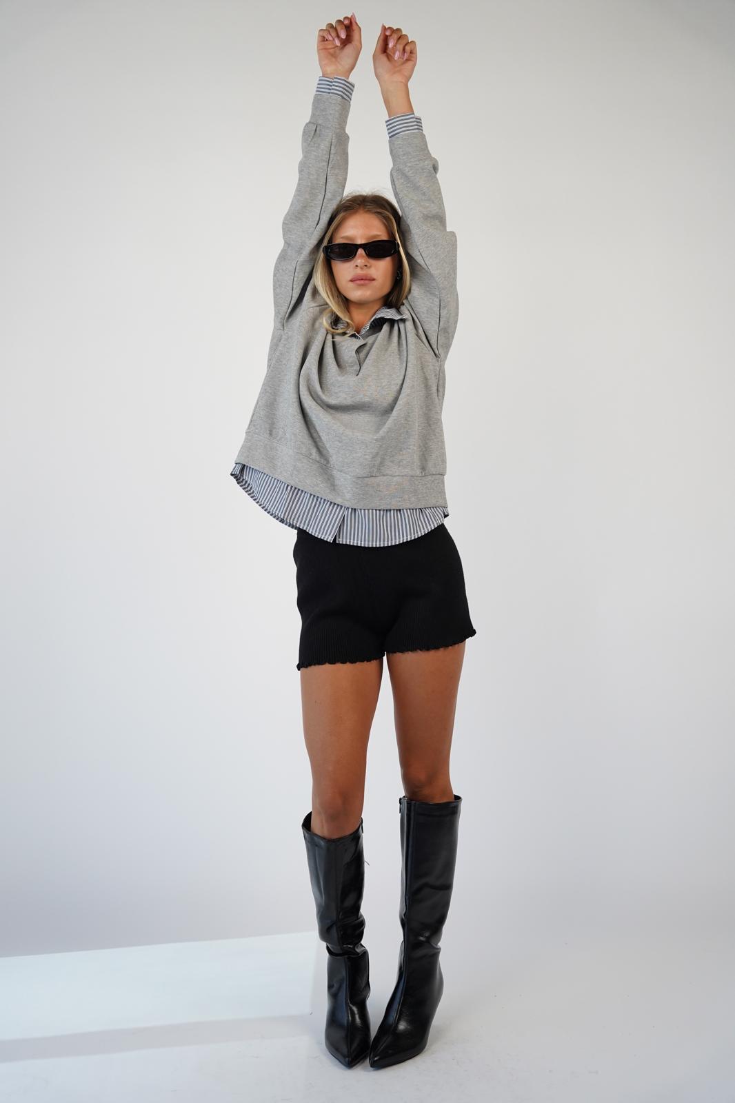 חולצת פוטר אוליביה אפור – תמונה 3