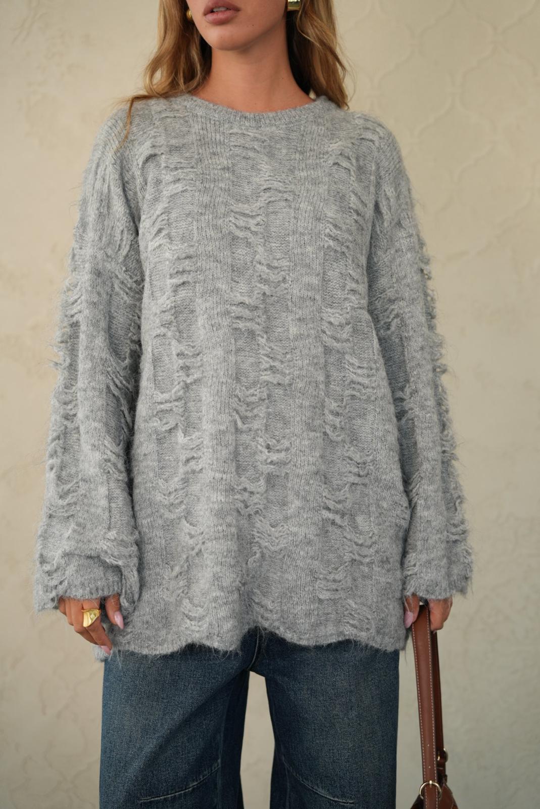 סריג רפאל אפור – תמונה 3