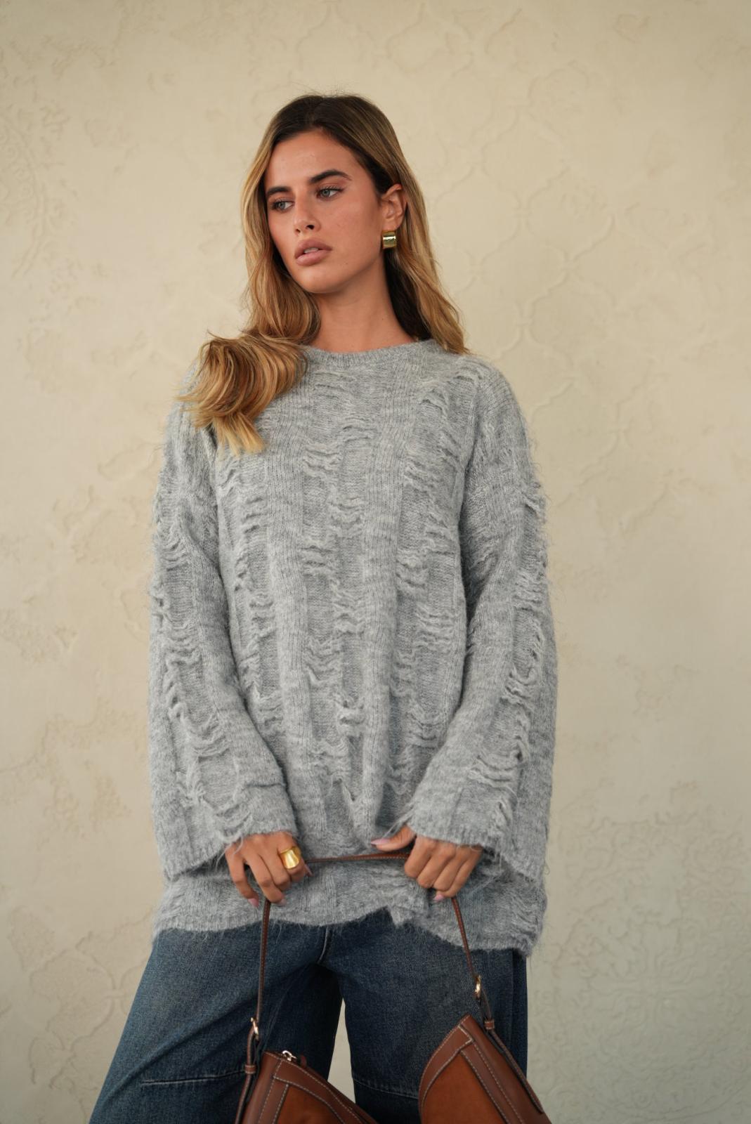 סריג רפאל אפור – תמונה 4