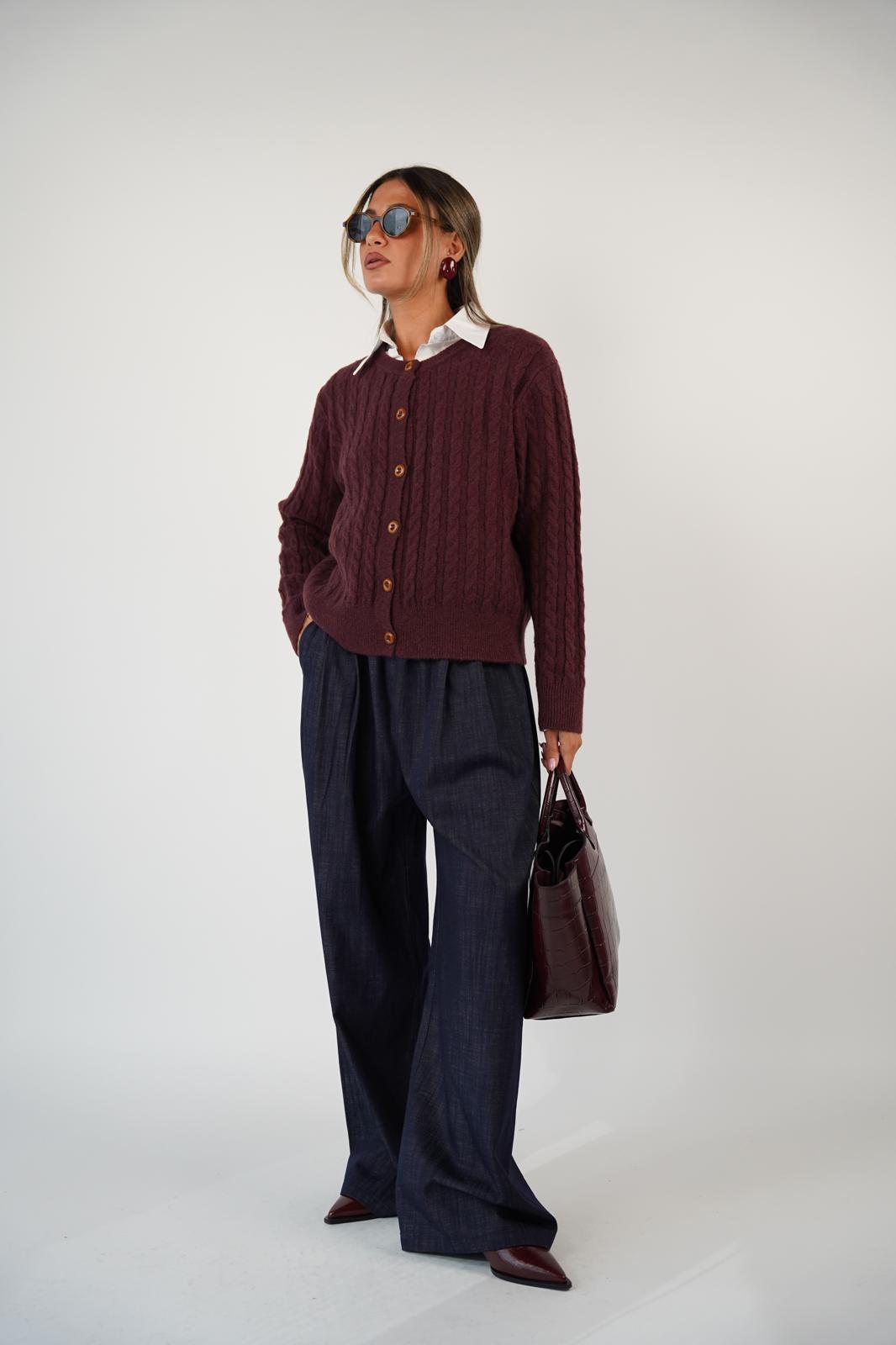 סריג טופז בורדו – תמונה 4