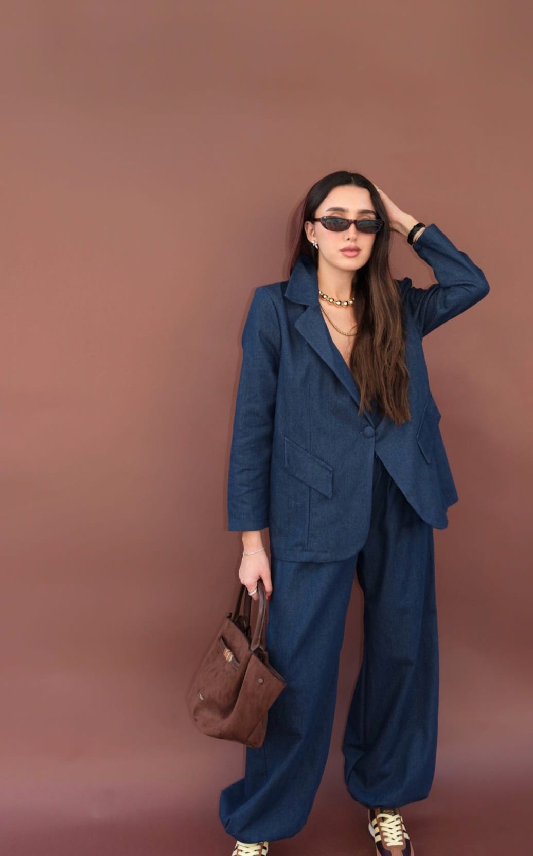 חליפת בלון גינס כהה – תמונה 4