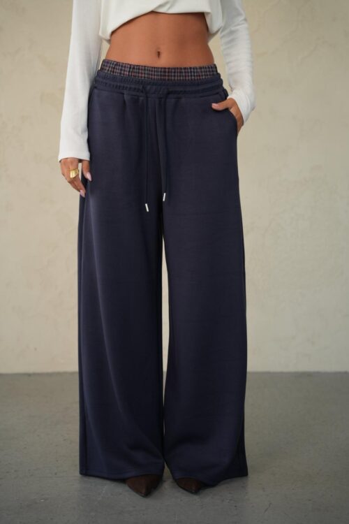 מכנס קמיל כחול נייבי