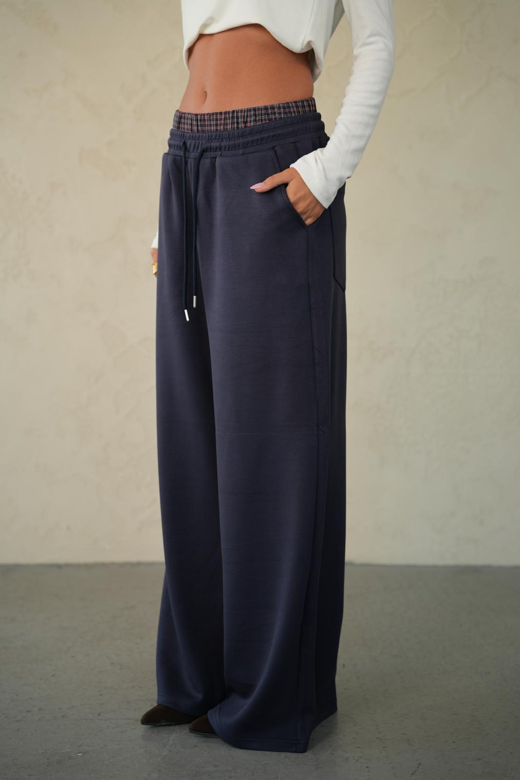 מכנס קמיל כחול נייבי – תמונה 2