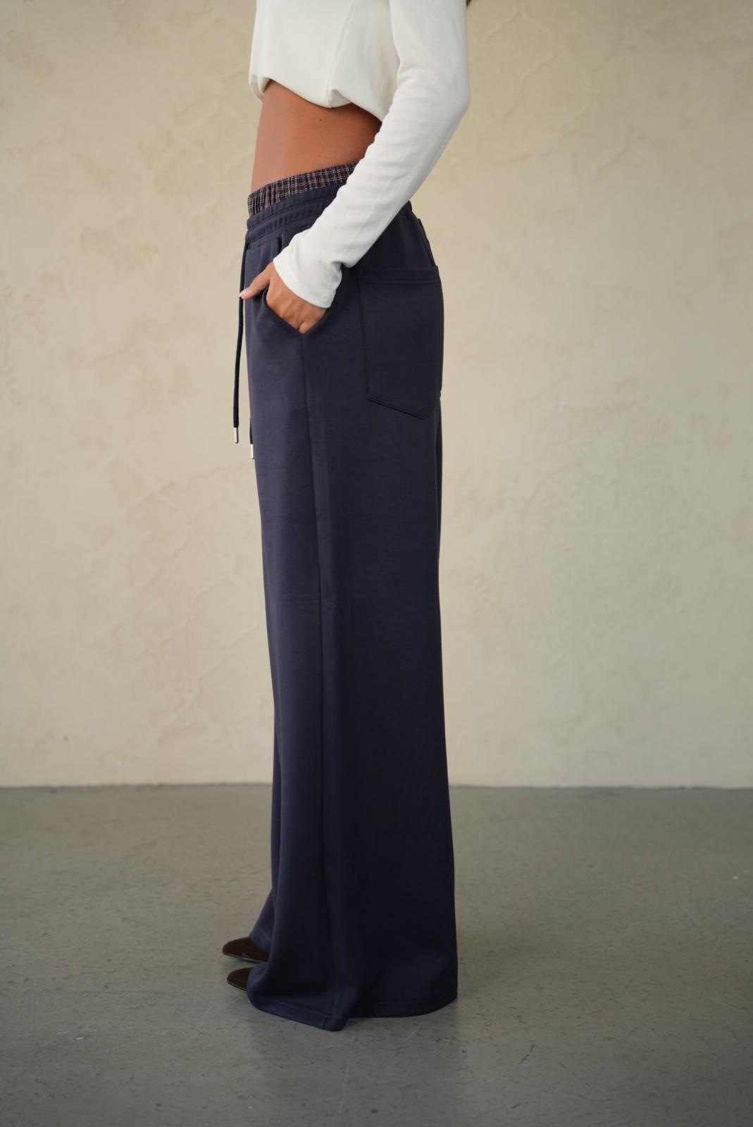 מכנס קמיל כחול נייבי – תמונה 3