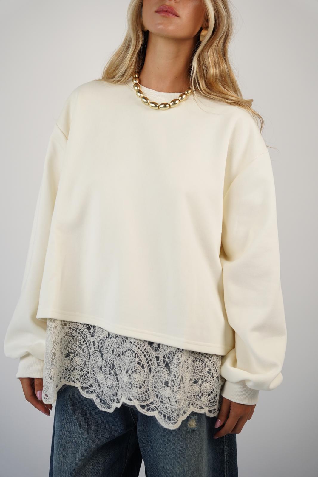 חולצת פוטר נועה שמנת