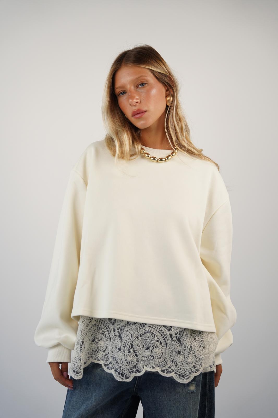 חולצת פוטר נועה שמנת – תמונה 5