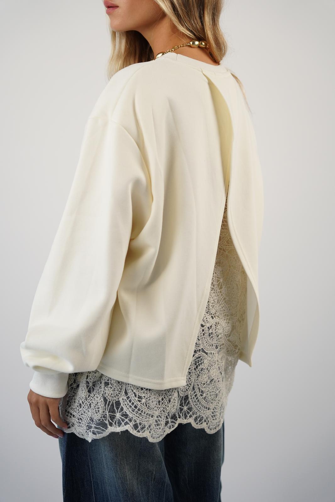 חולצת פוטר נועה שמנת – תמונה 4