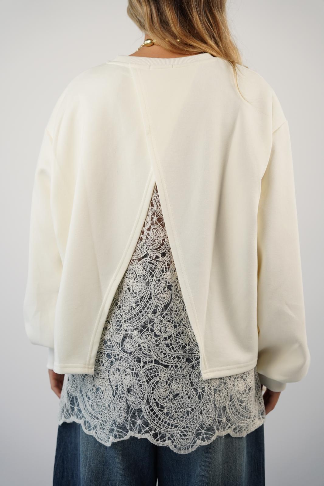 חולצת פוטר נועה שמנת – תמונה 3