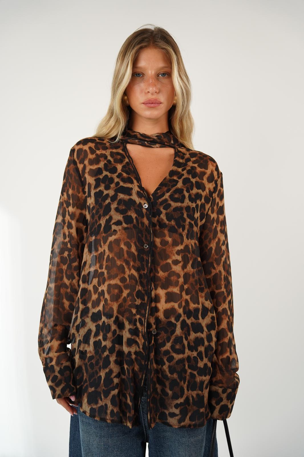 חולצת סאם מנומרת – תמונה 3