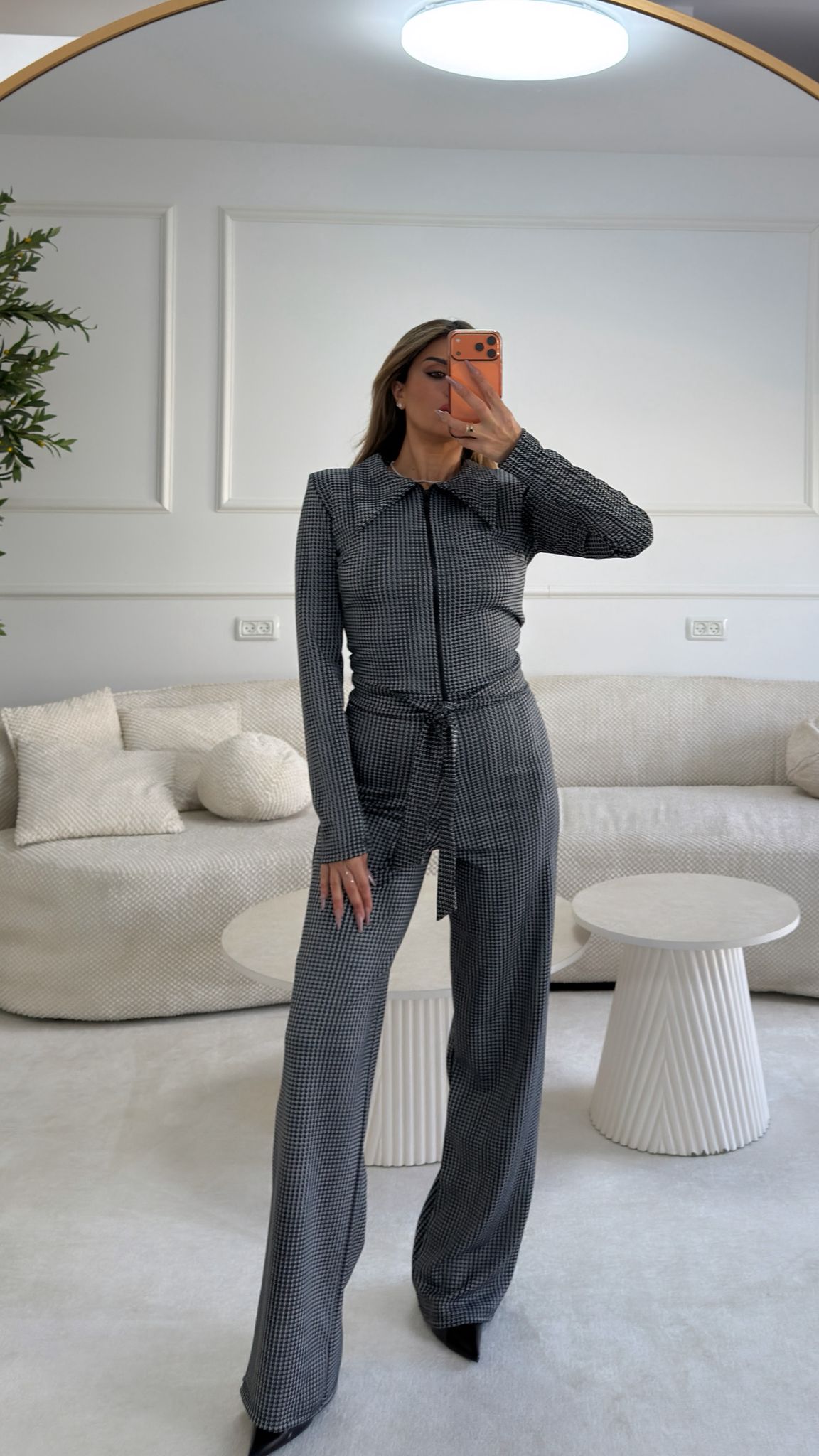 אוברול קולי פפיטה שחור לבן – תמונה 4