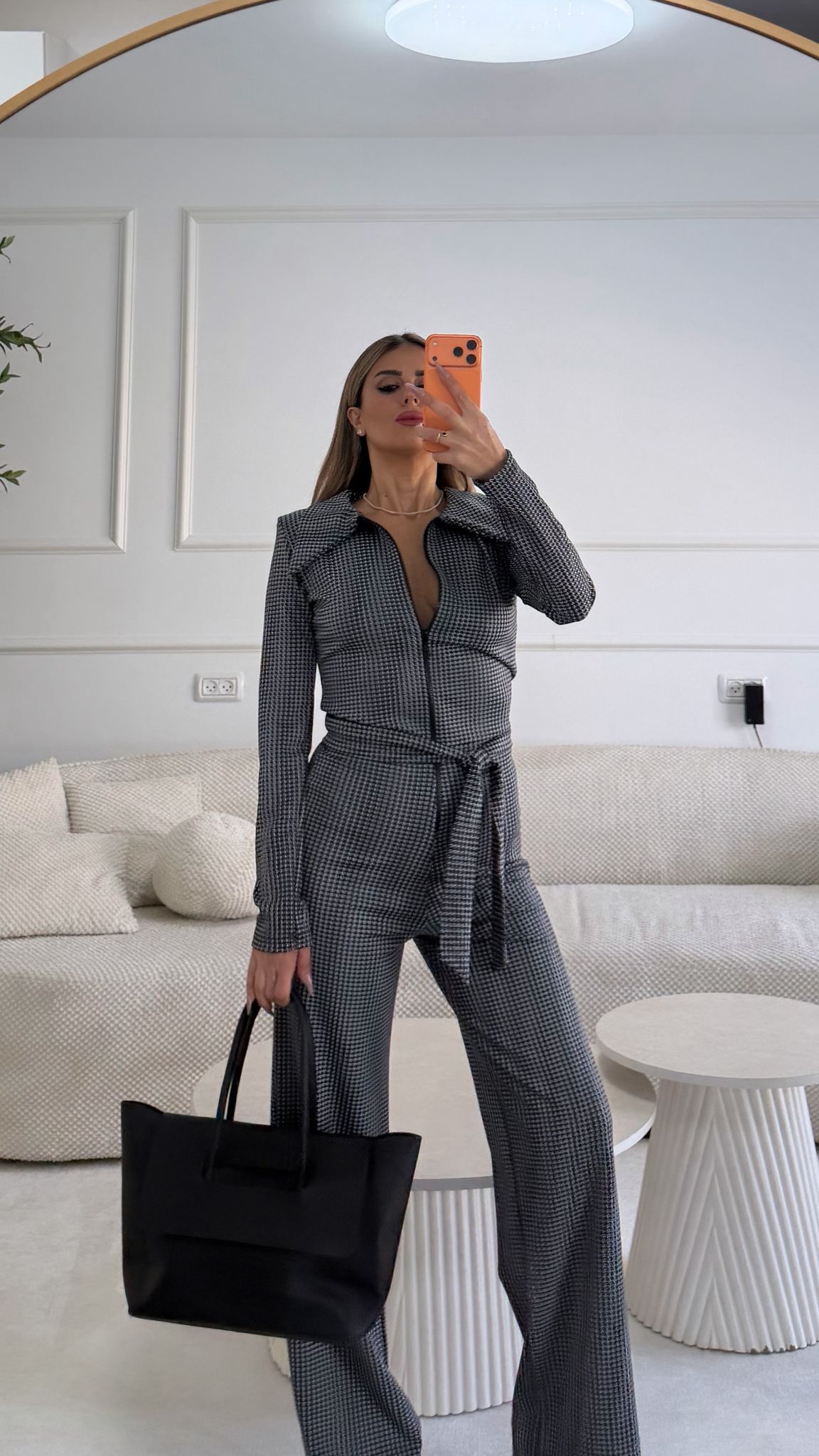 אוברול קולי פפיטה שחור לבן – תמונה 3