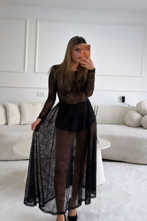 שמלת שרלוט שחורה