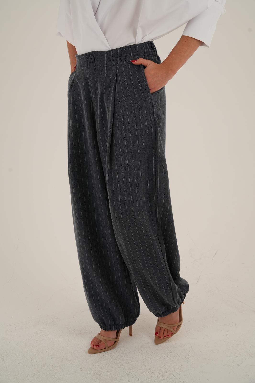 מכנס עמנואל כחול-אפור – תמונה 6