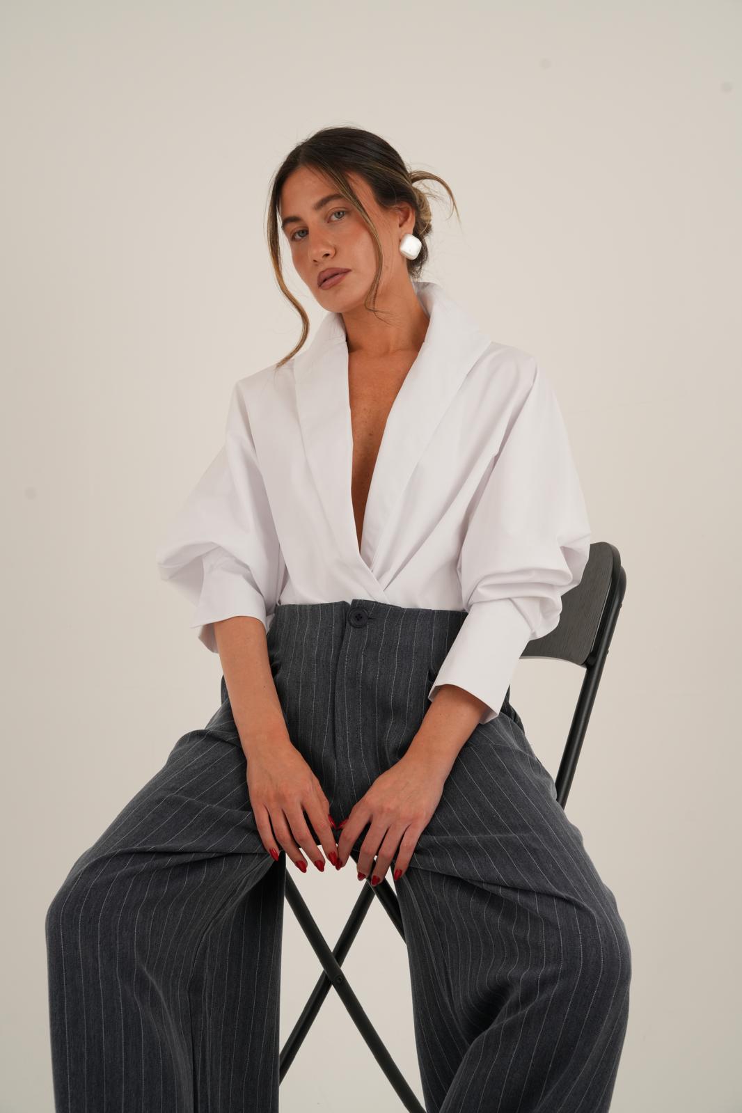 מכנס עמנואל כחול-אפור – תמונה 5