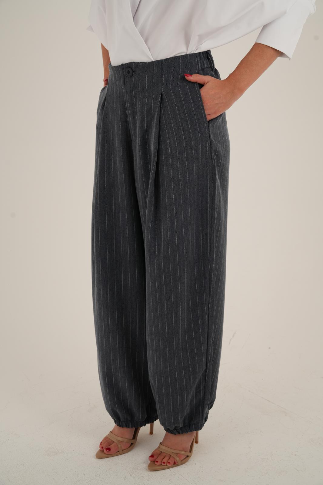 מכנס עמנואל כחול-אפור – תמונה 2