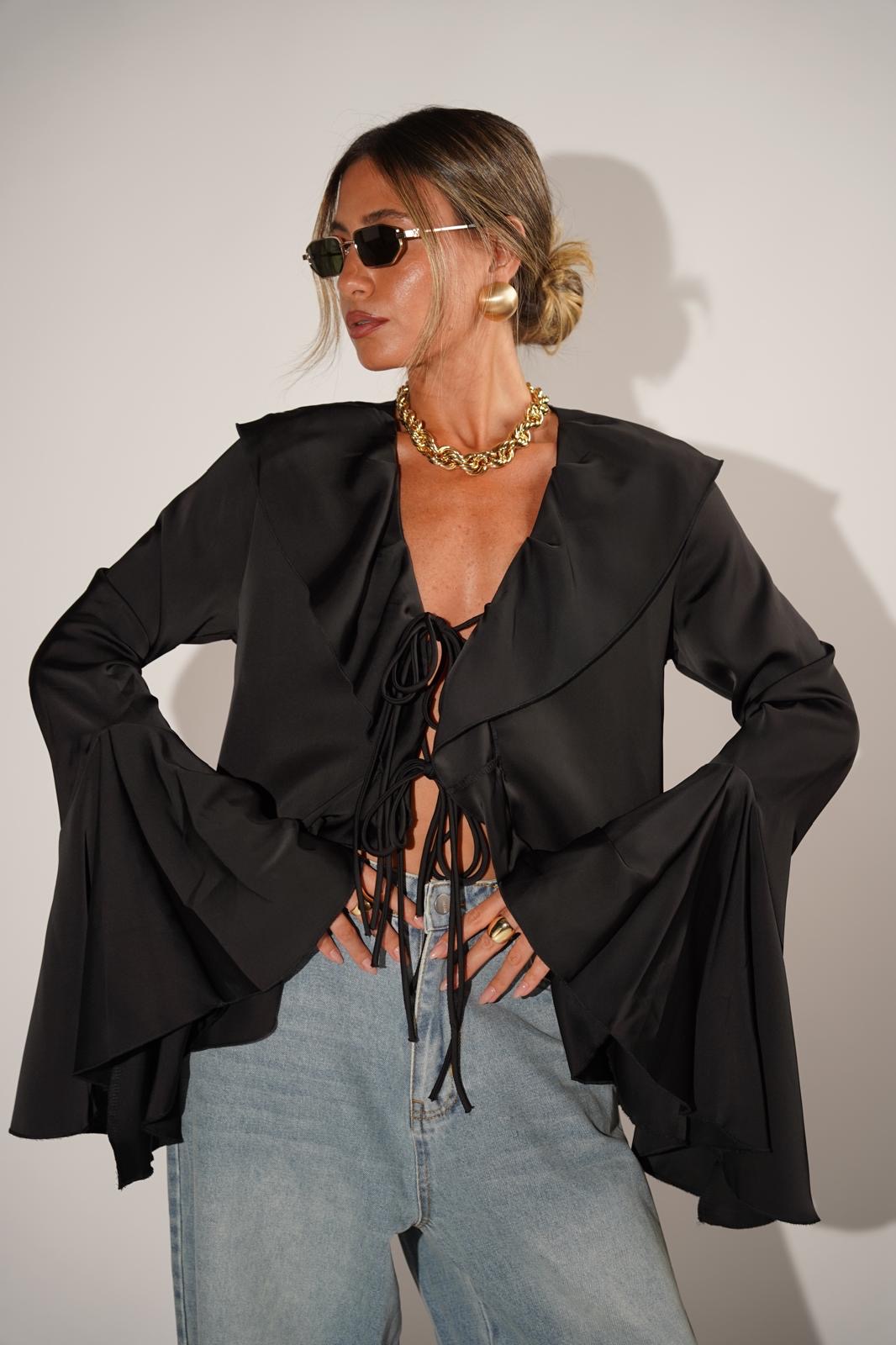 חולצת איימי שחורה