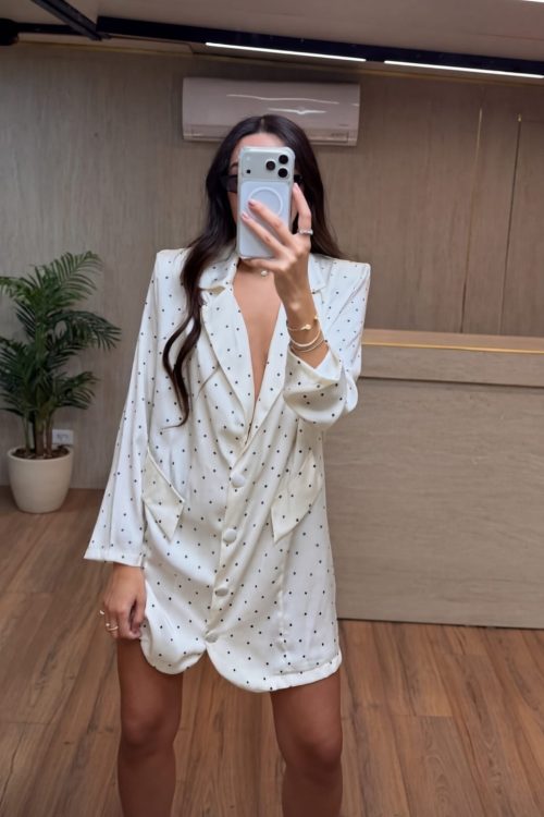 שמלת גקט נקודות