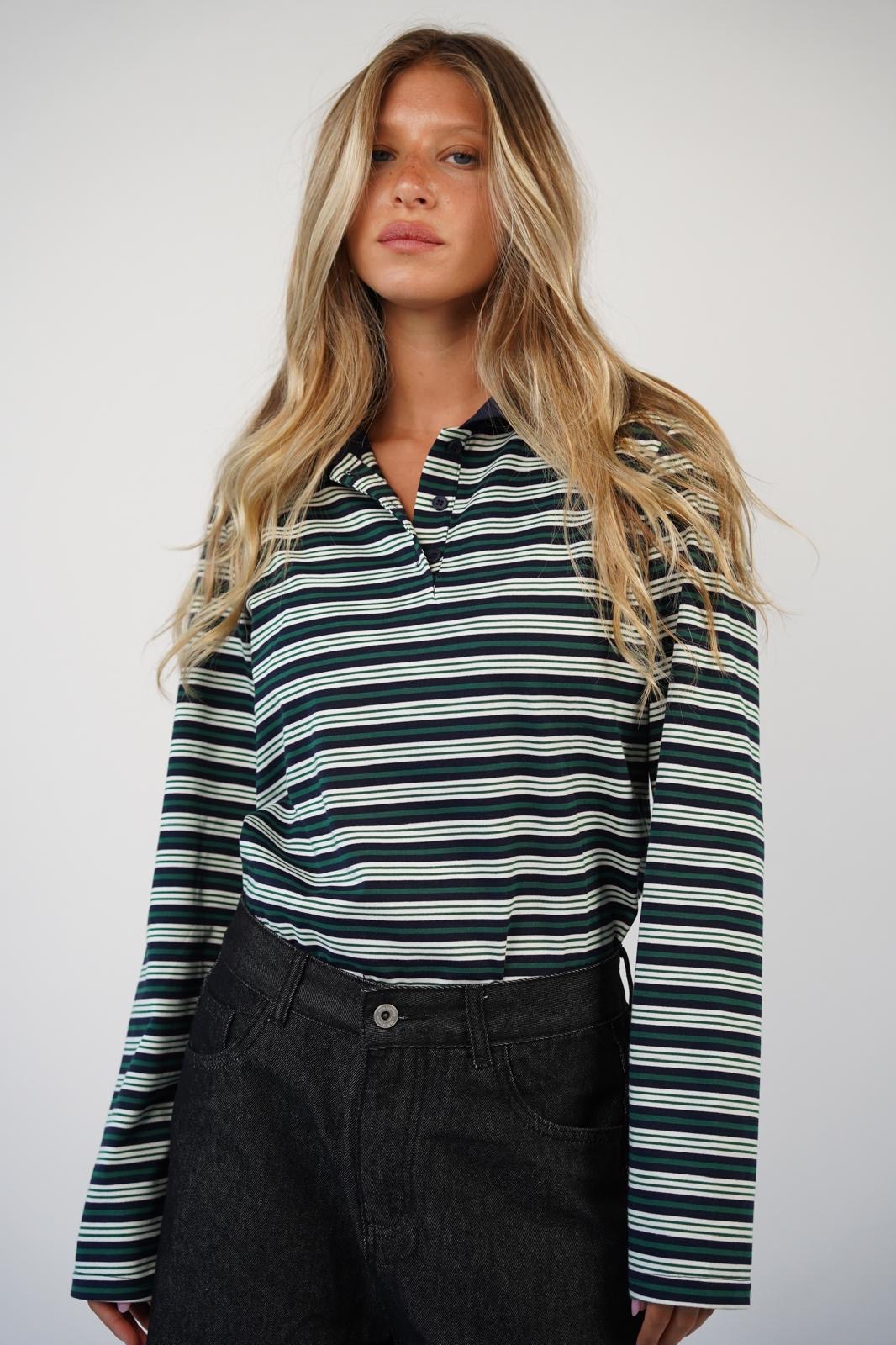 חולצת פולו רוני ירוקה – תמונה 2