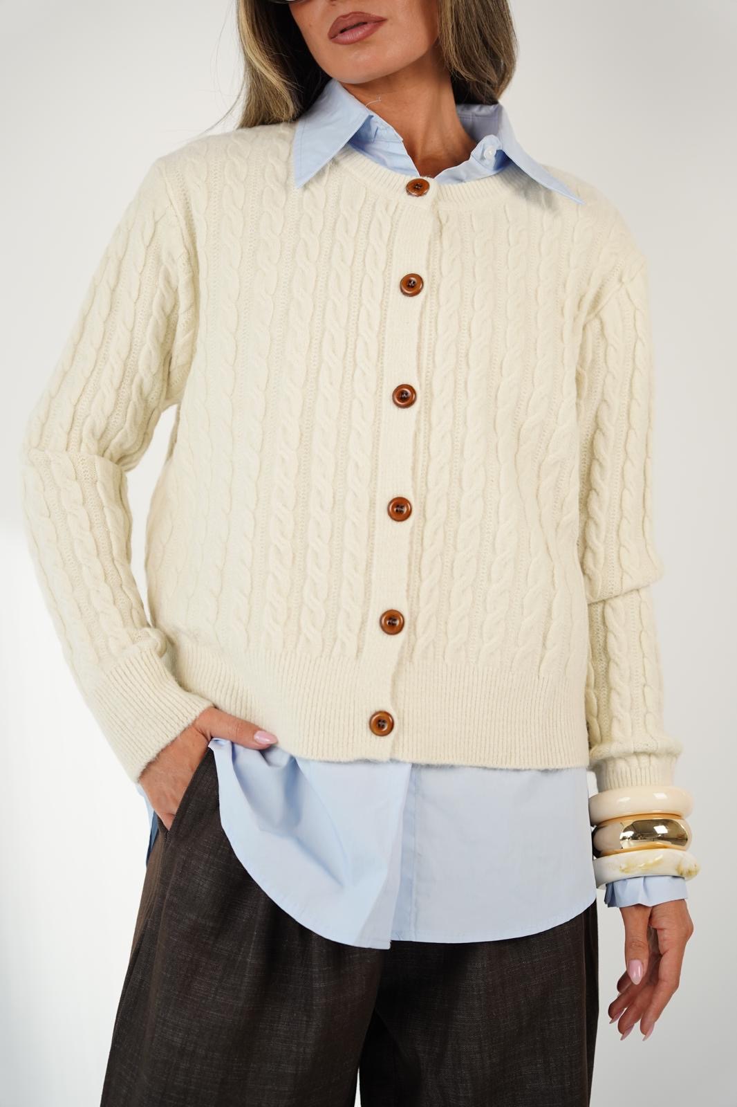 סריג טופז שמנת – תמונה 3